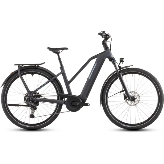 Cube Kathmandu Hybrid ONE 800 - Elektromos trekking kerékpár - metallicgrey´n´grey színben - Trapeze 46 cm - 2026