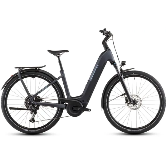 Cube Kathmandu Hybrid ONE 800 - Elektromos trekking kerékpár - metallicgrey´n´grey színben - Easy Entry 58 cm - 2026