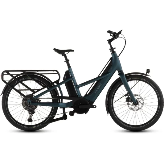 Cube Longtail Hybrid 800 - Elektromos cargo kerékpár - royalgreen´n´black színben - 26" - 2026